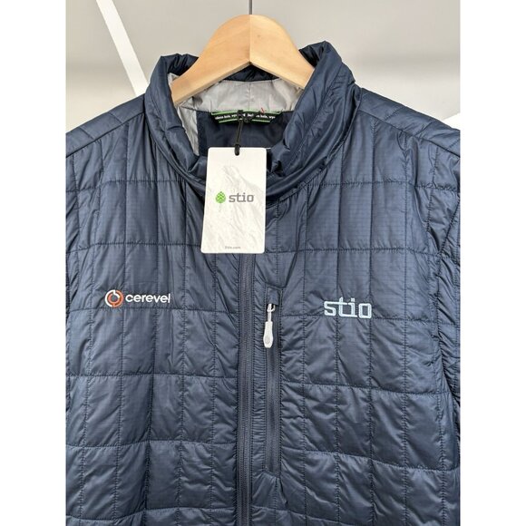 Stio Azura Insulated Puffer Vest Men’s XXL Blue Primaloft *Logo* Zip NWT Quilted - Picture 3 of 16